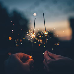 wedding send off sparklers